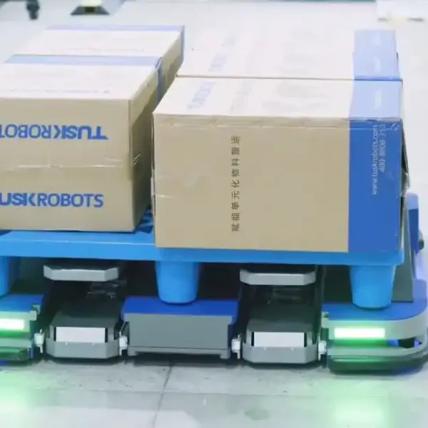 Tusk Robotics autonomous pallet robot for automated material handling